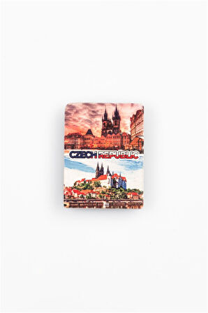 Çek Cumhuriyeti Temalı Taş Magnet