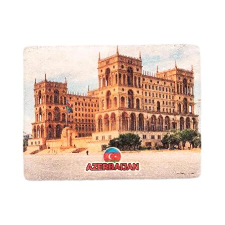 Azerbaycan Temalı Taş Magnet