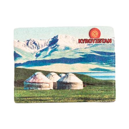 Kırgızistan Temalı Taş Magnet