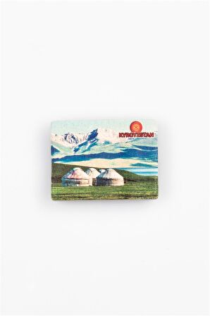 Kırgızistan Temalı Taş Magnet