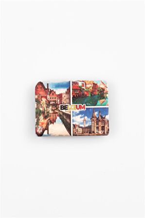 Belçika Temalı Taş Magnet