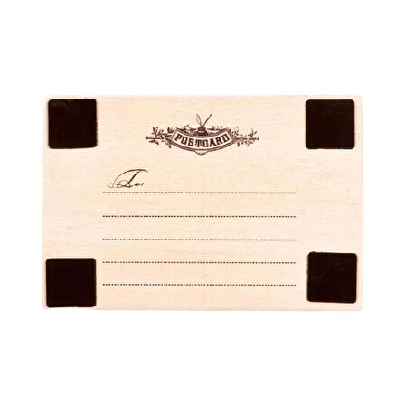 Seyşeller Temalı Ahşap Kartpostal Magnet