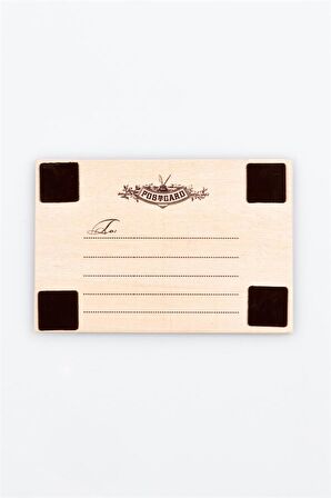 Kenya Temalı Ahşap Kartpostal Magnet