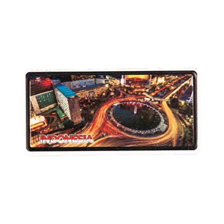 Endonezya Temalı Plaka Magnet