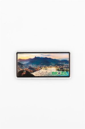 Brezilya Temalı Plaka Magnet