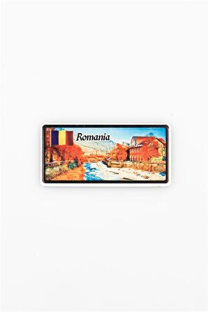 Romanya Temalı Plaka Magnet