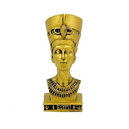 Dekoratif Antik Mısır Nefertiti Polyester Biblo 15cm