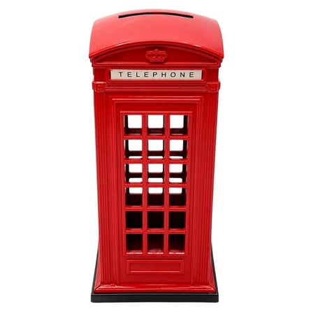 London Telefon Kulübesi Metal Kumbara Küçük Boy 12x6cm