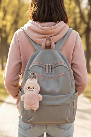 Labubu Karakter Peluş Anahtarlık 3’lü Set  | Sevimli Mini Oyuncak Figür