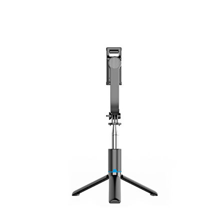 uzaktan kumandalı Siyah renk selfie çubuğu  selfie çubuğu tripod bluetooth uzaktan kumandalı