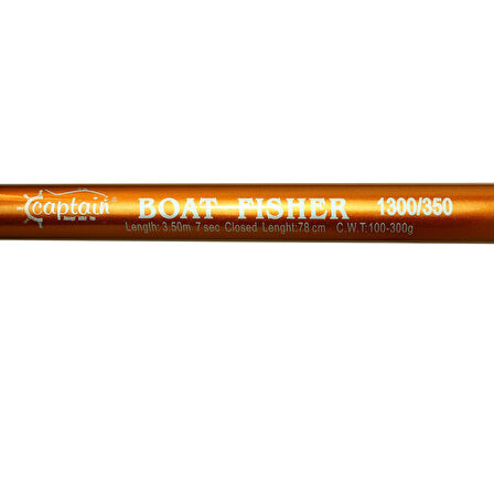 Captain 1300 Boat Fisher Teleskopik Kamış 100-300gr Atar 300 cm