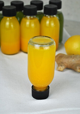 12 Adet Cam Shot Şişesi Sızdırmaz Siyah Plastik Kapaklı Meyve Suyu Şişe Kolonya Koku Süs Çok Amaçlı