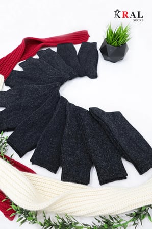 Çorap 12 Çift Kışlık Yün Çorap Lambswool özel Kuzu Yünlü Kadınlar Için Termal Özellikli