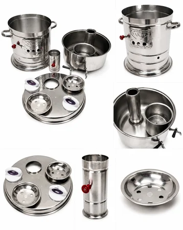 BÜYÜK SEMAVER 12 LİTRE ÇİFT MUSLUK + 2 DEMLİK HEDİYELİ ÇAY SETİ İÇİNDE 0.60 KALIN KROM PASLANMAZ SAC(JUMBO BOY)
