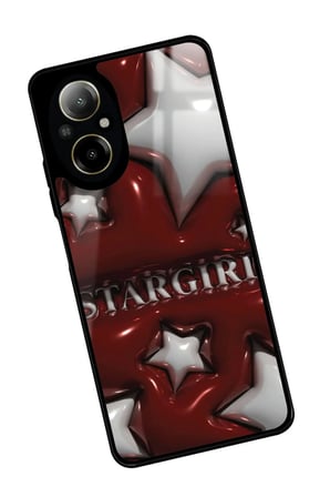 Realme 12 Lite Uyumlu Star Girl Tasarımlı Parlak Silikon Kılıf