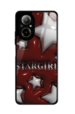 Realme 12 Lite Uyumlu Star Girl Tasarımlı Parlak Silikon Kılıf