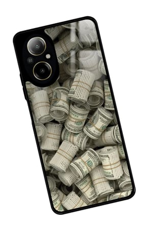 Realme 12 Lite Uyumlu Money Tasarımlı Parlak Silikon Kılıf
