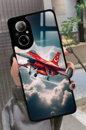 Realme 12 Lite Uyumlu Türk Bayrağı Tasarımlı Parlak Silikon Kılıf
