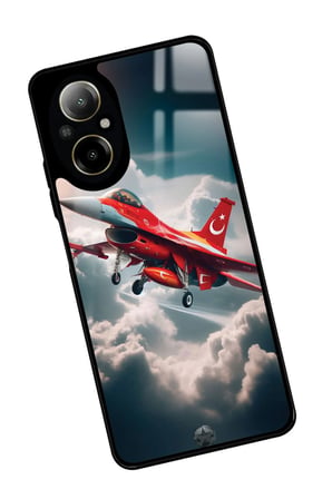 Realme 12 Lite Uyumlu Türk Bayrağı Tasarımlı Parlak Silikon Kılıf