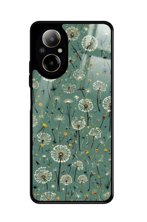 Realme 12 Lite Uyumlu Karışık Çiçek Tasarımlı Parlak Silikon Kılıf