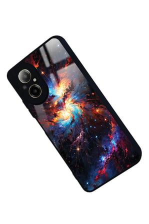 Realme 12 Lite Uyumlu Soyut Sanat Tasarımlı Parlak Silikon Kılıf