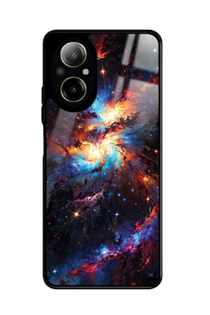 Realme 12 Lite Uyumlu Soyut Sanat Tasarımlı Parlak Silikon Kılıf