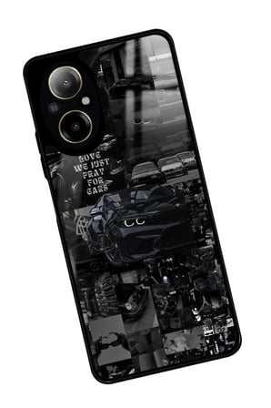 Realme 12 Lite Uyumlu Araba Posteri Tasarımlı Parlak Silikon Kılıf