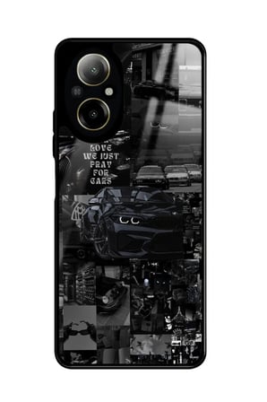 Realme 12 Lite Uyumlu Araba Posteri Tasarımlı Parlak Silikon Kılıf
