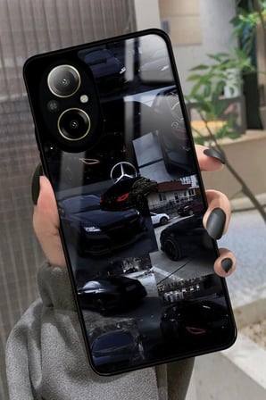 Realme 12 Lite Uyumlu Araba Tasarımlı Parlak Silikon Kılıf