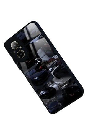 Realme 12 Lite Uyumlu Araba Tasarımlı Parlak Silikon Kılıf