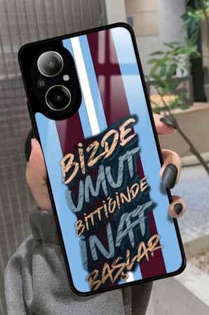 Realme 12 Lite Uyumlu Söz Tasarımlı Parlak Silikon Kılıf