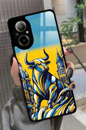 Realme 12 Lite Uyumlu Kadıköy Boğası Tasarımlı Parlak Silikon Kılıf