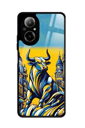 Realme 12 Lite Uyumlu Kadıköy Boğası Tasarımlı Parlak Silikon Kılıf