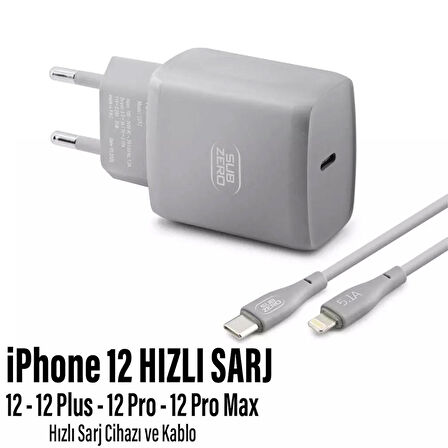  iPhone 12 Uyumlu Şarj Aleti HIZLI PD Şarj Cihazı Apple iPhone 12 Pro 12 Plus 12 Pro Max 25W HIZLI