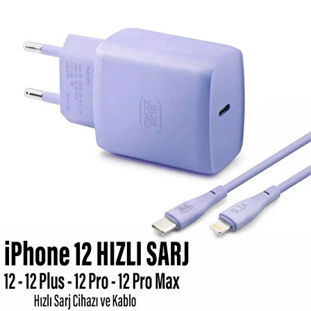  iPhone 12 Uyumlu Şarj Aleti HIZLI PD Şarj Cihazı Apple iPhone 12 Pro 12 Plus 12 Pro Max 25W HIZLI
