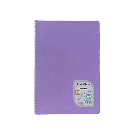 Çınar A4 Colormaxi Spiralli Defter Plastik Kapak Çizgili 60 Yaprak 12 Adet