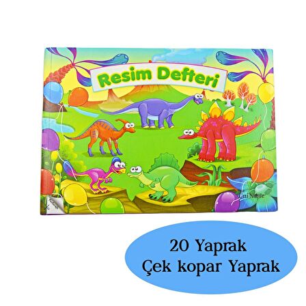 Çınar Uninote Resim Defteri Dikişli Küçük Boy A5 20 Yaprak 12 Adet 
