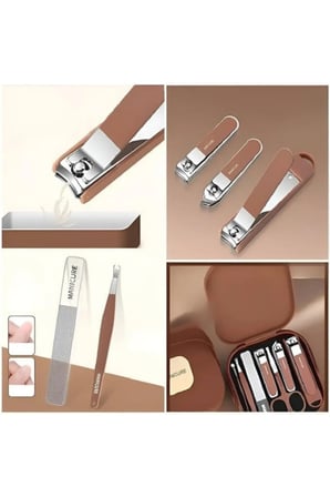 4 Adet Çantalı Manikür Seti – Tırnak Bakım Seti Taşınabilir Makas Törpü Bakım Aparatları, Manicure Kit Nail Care