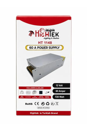 12V 60 Amper 720 Watt Led Trafosu 220V Giriş 12V Çıkış