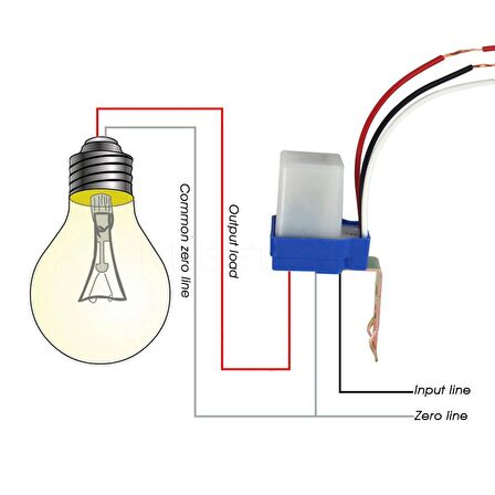 12 VOLT FOTOSEL  OTOMATİK IŞIK SENSÖRÜ