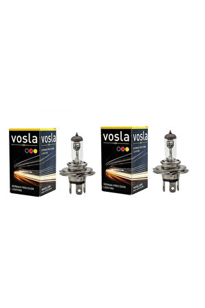 Vosla 2 Adet 12V H4 60/55W Standart Renk Halogen Ampul