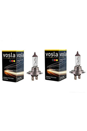 Vosla 2 Adet 12V H7 55W Standart Renk Halogen Ampul