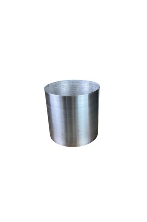 Galvaniz Saksı 12x12 Paslanmaz Metalik Çelik