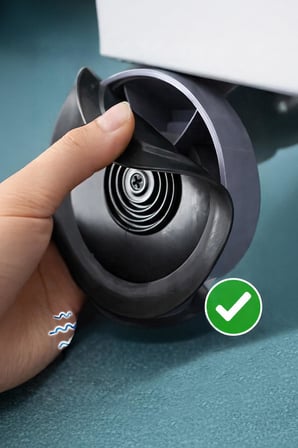 12'li Gri Çamaşır Makinesi Altlığı Titreşim Önleyici Kaydırmaz Vantuzlu Zemin Koruyucu 7 cm