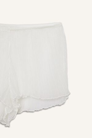DeFacto Bridal Beyaz Dantel Şortu-Fall in Love B5451AX24SPWT46