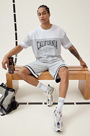 DeFactoFit Hızlı Kuruyan Oversize Geniş Kalıp Sporcu Kısa Paça Şort