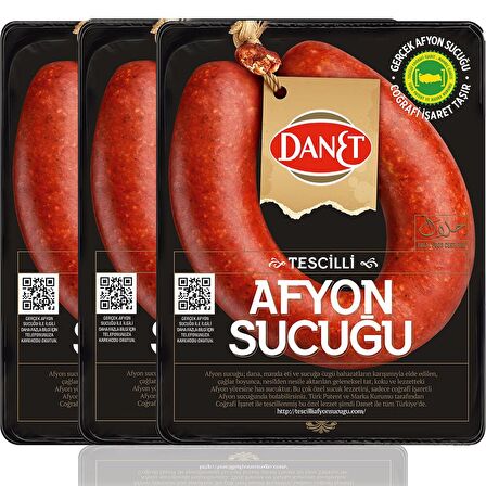 Tescilli Afyon Sucuğu I Fermente  3X300 GR