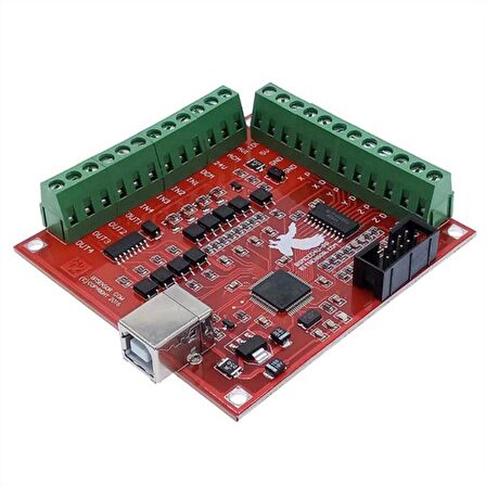 4 Eksen USB MACH3 100 Khz CNC Step Motor Sürücü Kartı