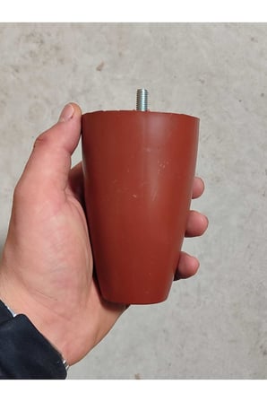 KLC Vidalı Oval Plastik 12 Cm Mobilya Dolap Kanepe Koltuk Baza Yükseltici Ayağı Ayakları