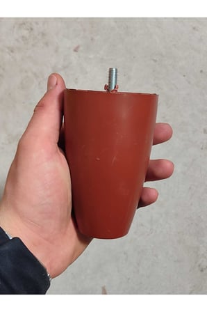 KLC Vidalı Oval Plastik 12 Cm Mobilya Dolap Kanepe Koltuk Baza Yükseltici Ayağı Ayakları